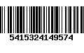 Código de Barras 5415324149574