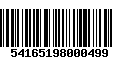 Código de Barras 54165198000499