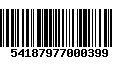 Código de Barras 54187977000399