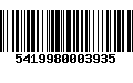 Código de Barras 5419980003935