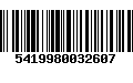 Código de Barras 5419980032607