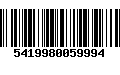 Código de Barras 5419980059994