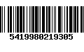 Código de Barras 5419980219305