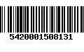 Código de Barras 5420001508131