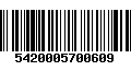 Código de Barras 5420005700609