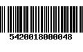 Código de Barras 5420018000048