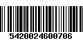 Código de Barras 5420024600706