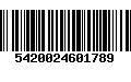 Código de Barras 5420024601789