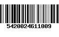 Código de Barras 5420024611009