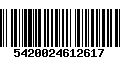 Código de Barras 5420024612617