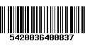 Código de Barras 5420036400837