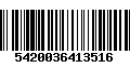 Código de Barras 5420036413516