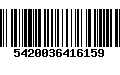 Código de Barras 5420036416159