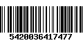 Código de Barras 5420036417477