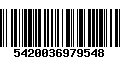 Código de Barras 5420036979548