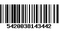 Código de Barras 5420038143442