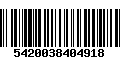 Código de Barras 5420038404918