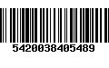 Código de Barras 5420038405489