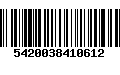 Código de Barras 5420038410612