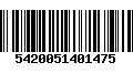 Código de Barras 5420051401475