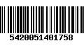 Código de Barras 5420051401758