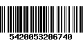 Código de Barras 5420053206740