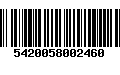 Código de Barras 5420058002460