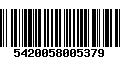 Código de Barras 5420058005379