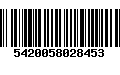 Código de Barras 5420058028453