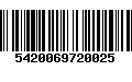 Código de Barras 5420069720025