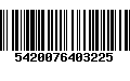 Código de Barras 5420076403225