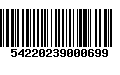 Código de Barras 54220239000699