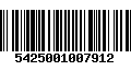 Código de Barras 5425001007912