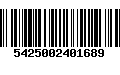 Código de Barras 5425002401689