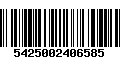 Código de Barras 5425002406585