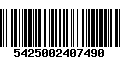 Código de Barras 5425002407490