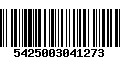 Código de Barras 5425003041273