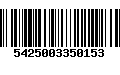 Código de Barras 5425003350153