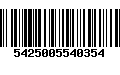 Código de Barras 5425005540354