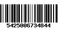 Código de Barras 5425006734844