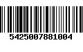 Código de Barras 5425007881004