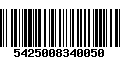 Código de Barras 5425008340050