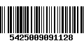 Código de Barras 5425009091128