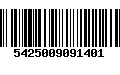 Código de Barras 5425009091401