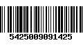 Código de Barras 5425009091425