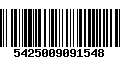 Código de Barras 5425009091548