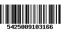 Código de Barras 5425009103166