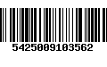 Código de Barras 5425009103562