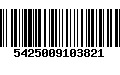 Código de Barras 5425009103821