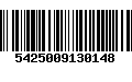 Código de Barras 5425009130148